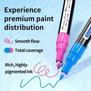 22-Color Valve Tip Marker Pens, Artist Drawing Tools, Ideal for Holiday Gifts, Easter Eggs, Festive Crafts, Metal, Ceramic, Glass Decorations