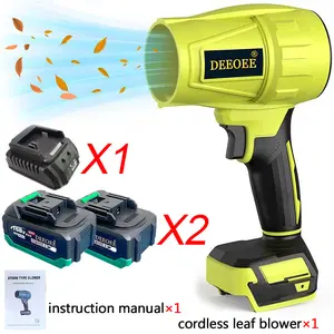 Cordless Leaf Blower Violent TurboFan,Brushless Pure Copper Motor Jet Fan With Battery,Cordless Turbo Super Power Air Duster, Handheld Powerful Dryer for Car Dust Cleaning,Car Drying after Wash, Snow Removal, Outdoors BBQ New Year's Eve Party Gift