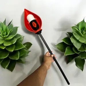 Alastor Demon of Radio Staff Microphone - Cosplay Prop (Full Color) Great Quality. Audio Smartphone