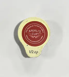 Anjali's Cup Chai Masala with Extra Ginger Tea Beverage - Organic Turmeric Blend & Spices - Sugar-Free & Caffeine-Free - 1/2 tsp Tea Ginger Beverage Nata