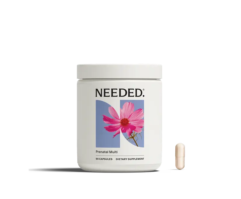 NEEDED. Prenatal Multi Essentials - 90 Capsules for 1 Month Supply - Expertly Formulated Prebiotic & Probiotic for Prenatal Pregnancy Breastfeeding & Postpartum - 24 Vitamins & Minerals for Mood Balance & Immunity Boost