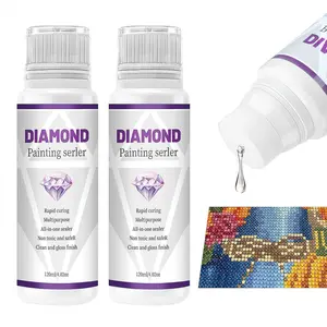 Diamond Painting Sealer Kit 60ML/120ML, Diamond Art Sealer Puzzle Glue, Artificial Diamond Painting Accessories, DIY Craft Supplies