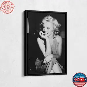 Marilyn Monroe Poster Black and White Wall Art Home Decor UnFramed