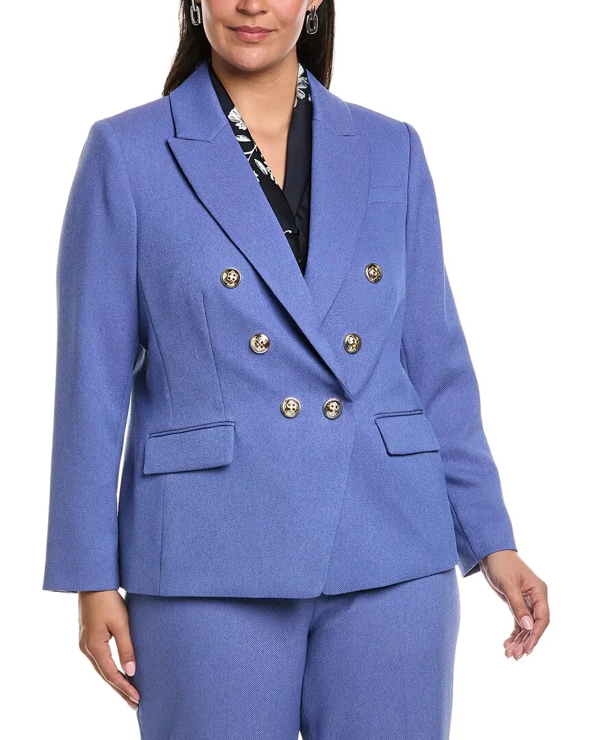 Tahari ASL Plus Twill Blazer