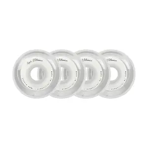 Labeda Roller Hockey Wheels - Millennium Gripper 80mm 74A White (4-Pack)