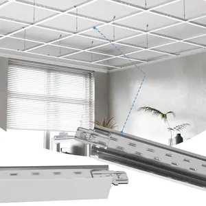 LooYee 75 PCS 48 Inch Cross Tee Drop Ceiling Grid System, 4 Ft Galvanized Steel Rust & Fire Resistance Easy Installation, Ideal for Basement Living Room Garage Kitchen Bathroom White Cover 500 Sq.Ft