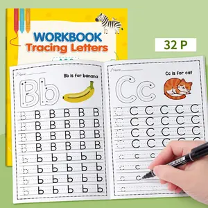 A gift for children, 1 set, 26 letters including uppercase, tracing and writing, pencil control training, handwriting practice book, preschool writing course, Tracing Preschool Books, Teaching Supplies