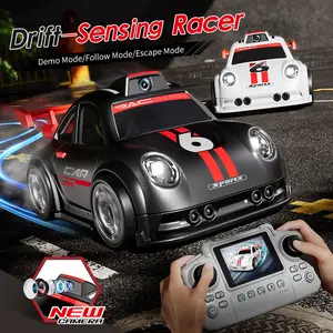 C6 RC Drift Car with Camera, 2.4GHz Remote Control Toy Car with Live View, Gesture Sensing, Follow/Escape Modes, Light & Sound, Mini Stunt Race Car, Ideal Birthday & Children's Day Gift for Kids