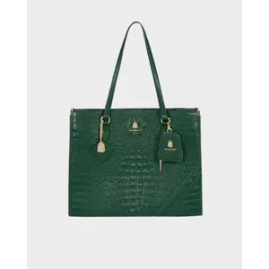 Statement City Tote Bag in Emerald Green