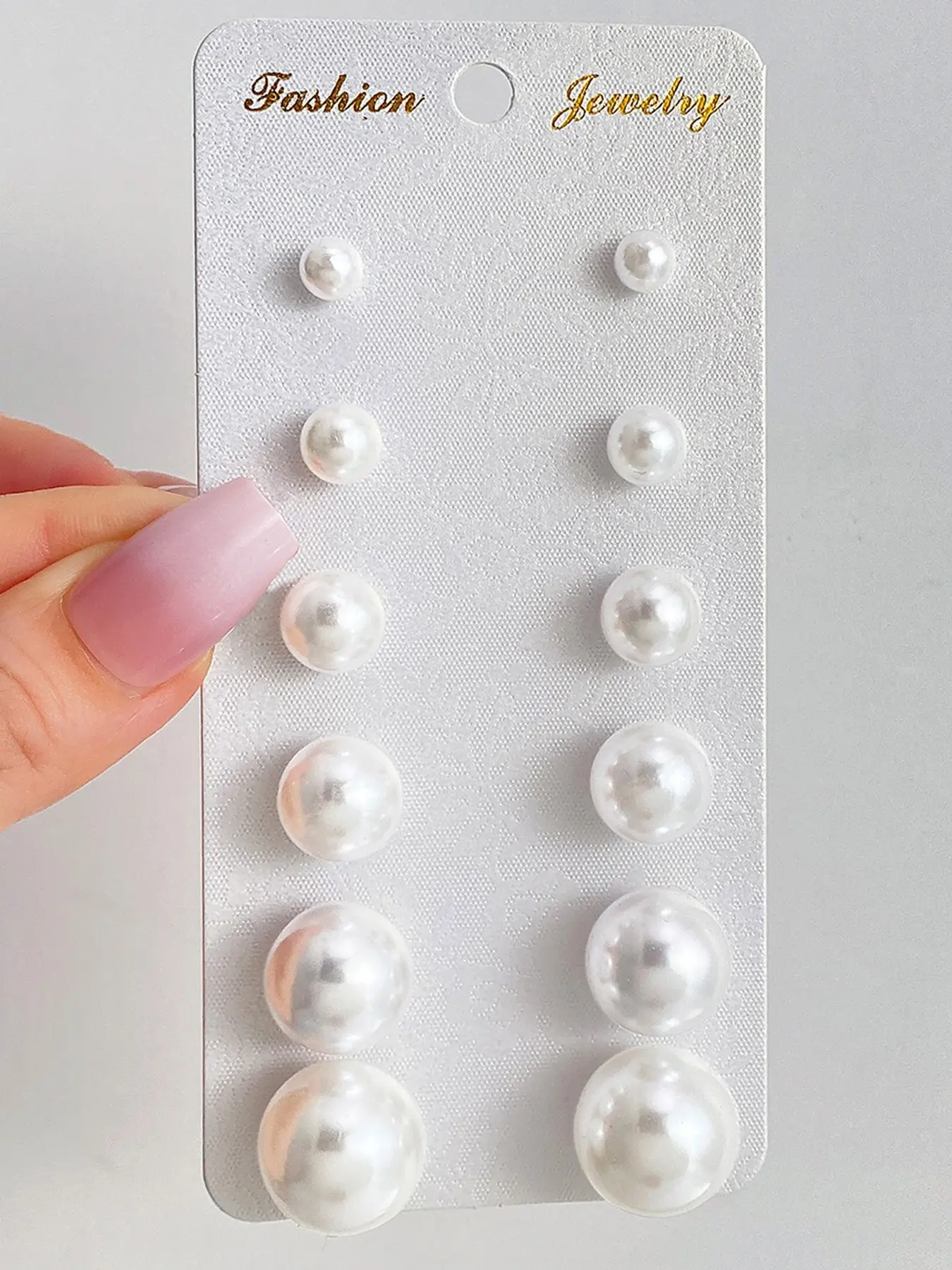 Pearl Earrings Set of 6 Pairs, Pearl Stud Earrings, Fashionable Versatile Daily Casual Style, Elegant Pearl Jewelry for Women, Perfect Gift Idea