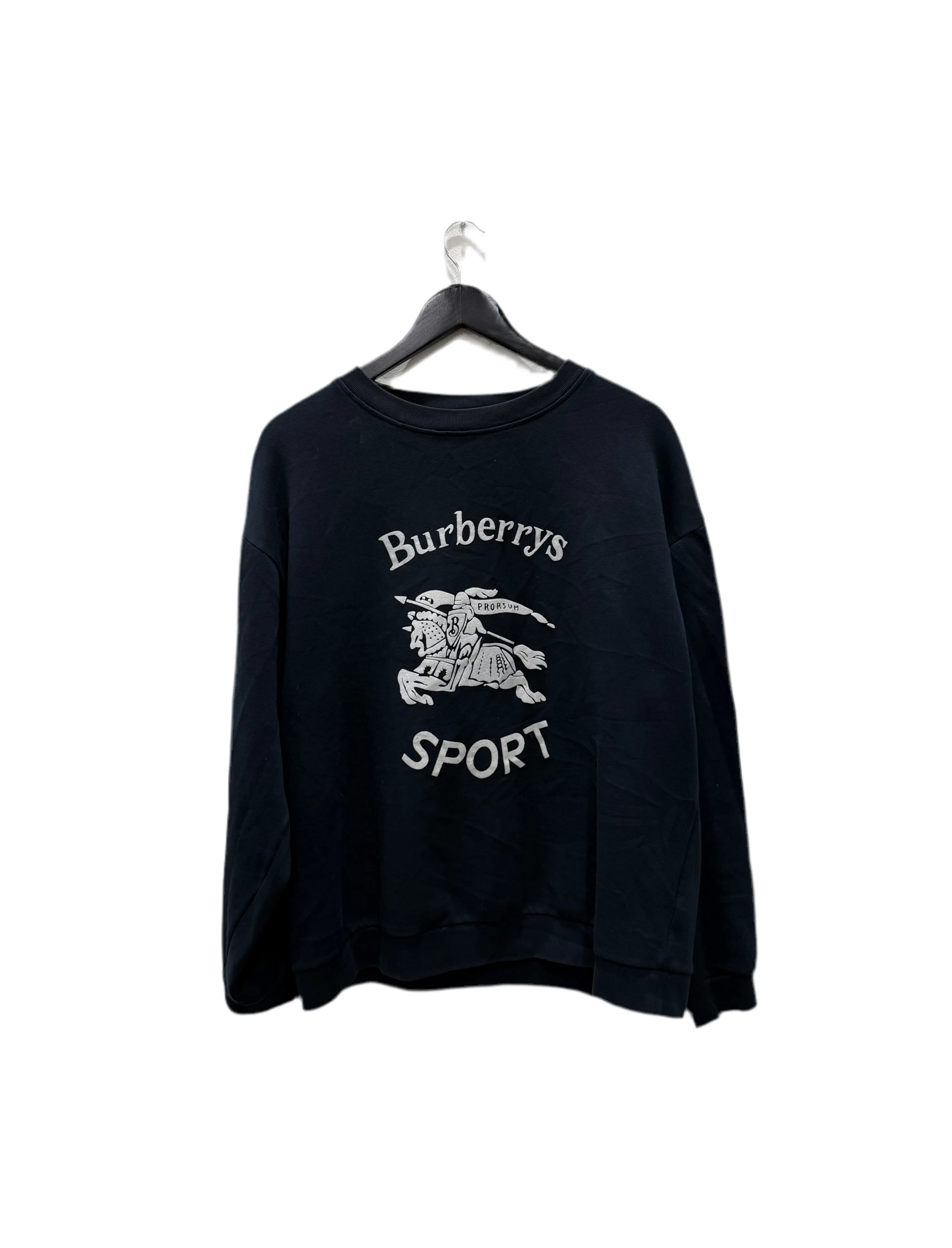Burberry Sports Logo Crewneck Navy Size M
