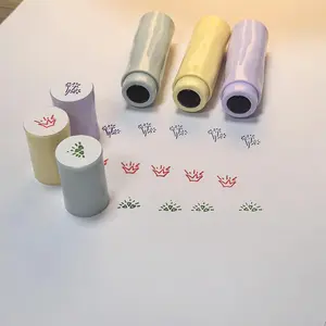 Lipstick Tube Shaped  Stamp, 3 Counts/set Mini Portable Decorative Stamp, Daily Record Handbook Stamp for Home Office School Travel, Flower Shaped Stamp