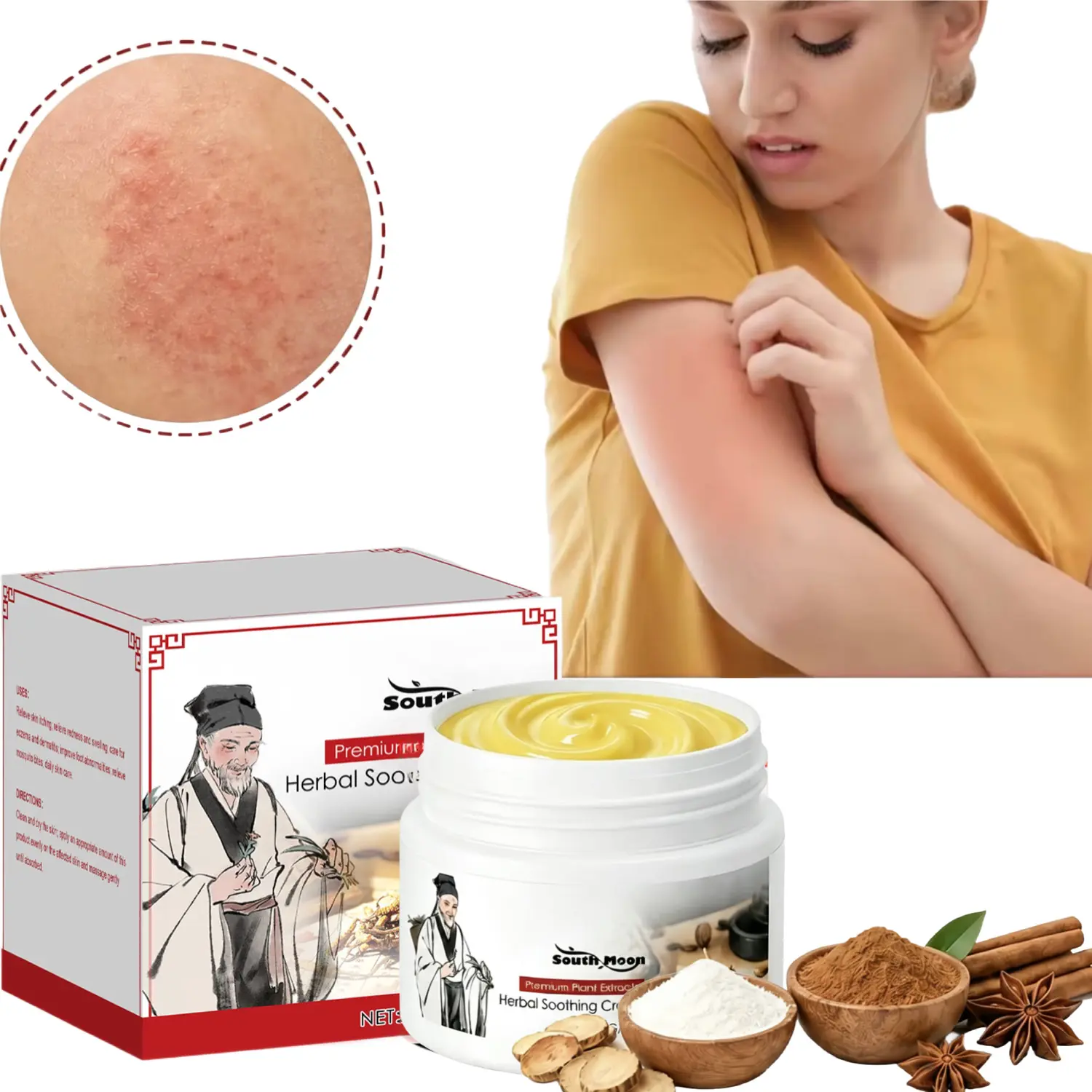 Sensitive Skin Relief Cream – Fast Relief from Eczema, Psoriasis, Blisters & Dry Itchy Skin with Oatmeal-Style Soothing, Zero-Irritant, Fragrance-Free – 30g gentle texture