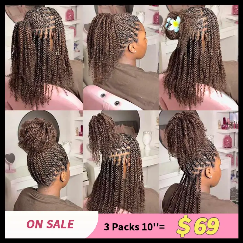 QVR 1 PCS Unisex Brazilian Human Afro Kinky Bulk Braiding Hair Extensions, Curly Wavy Hairpieces for Dreadlock & Hair Braids, Quick Weave Lace Closure & Lace Frontal Wigs (Black Friday Deal) Virgin Hair Bundles burmese curly bundles extensions hair