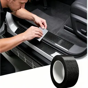 Upgraded Carbon Fiber Wrap,Door Sill Protector, Car Door Protector Edge Guards,Vinyl Wrap,Paint Protection Film for Cars,Truck,SUV,Motorcycle