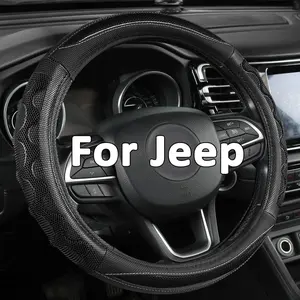 Steering Wheel Cover for Jeep Wrangler, for Jeep Grand Cherokee and Cherokee-Black