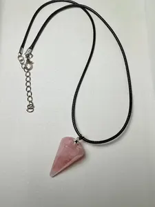 Natural rose quartz necklace Valentine gifts Birthday gifts
