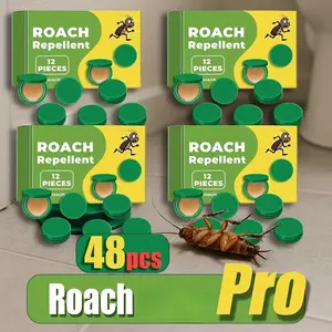 48 pcs /4boxesMoonSpry Roach Repellent,quick-action bait limited timediscountCockroach Gel Bait PestControl Kit Rodent Repellent Pouchesfor indoor & Outdoor Multi-SurfaceMicrofiber Floor Mop roach killerindoor infestation cockroach gel bait.