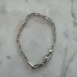 Silver Paper Clip Bracelet
