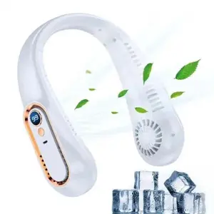 5-Speed Adjustable Neck Fan for Summer, Fathers Day Gift, USB Hanging Neck Súper Sense Rechargeable Cooling Fan for Music Festival, Fathers Day Gift, Mothers Day Gift