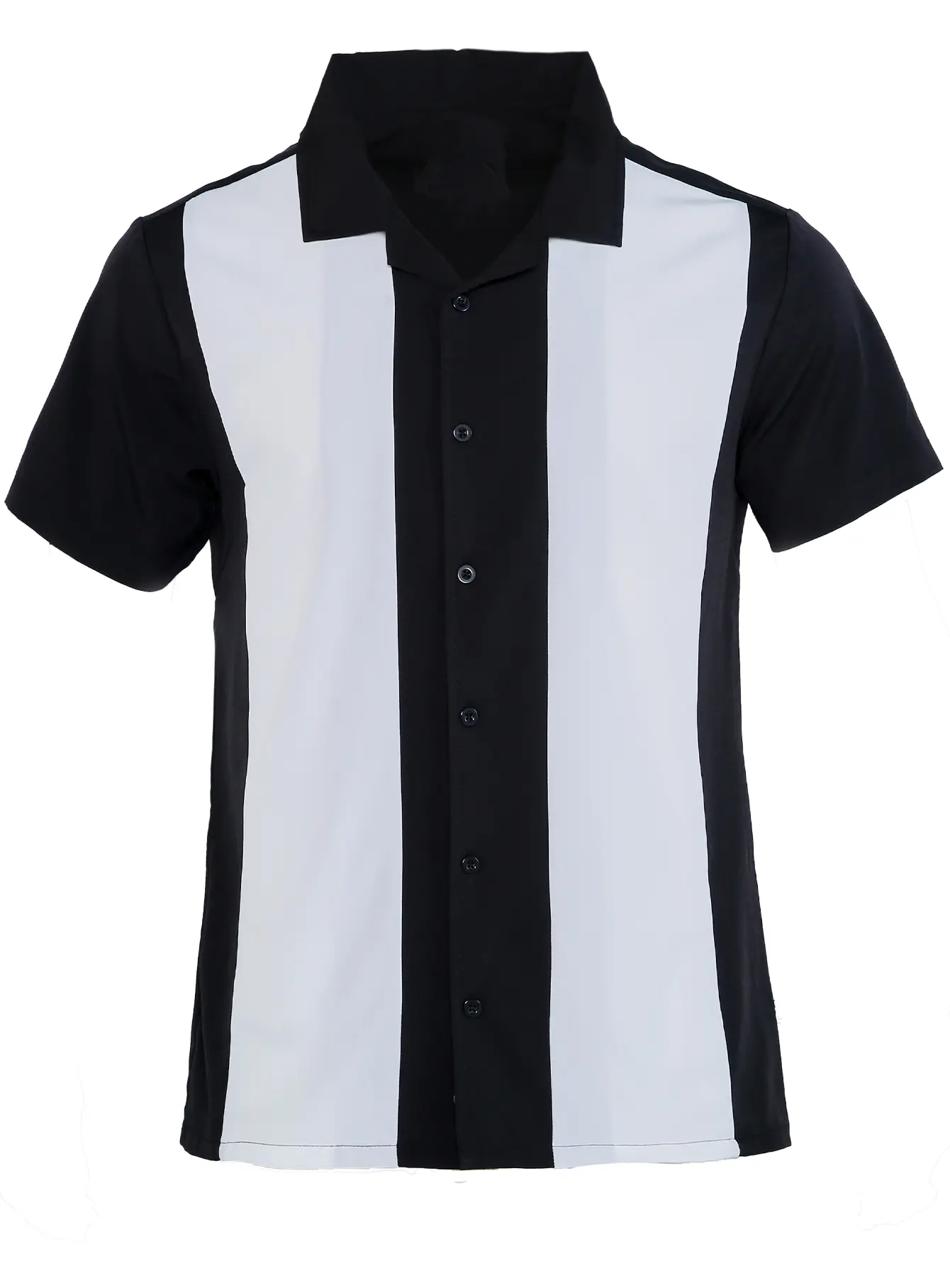 Bowling shirts for men - Short Sleeve Button Down Summer Cuba Beach Shirts - Retro Cuban Style for Men