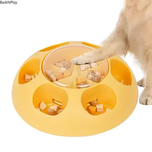 Interactive Dog Toy Feeder Puzzle Slow Feeder Bowl Pet Food Dispensing Toy for Dogs Enrichment Treat Dispensing Slow Eating Dog Toy for Boredom Interactive Pet Feeding Toy