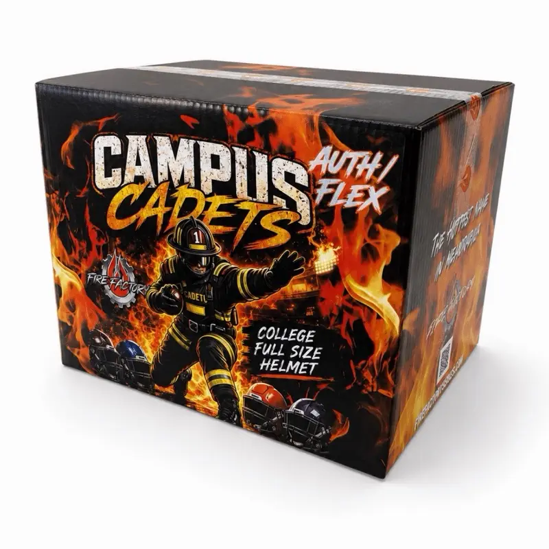 X5 Fire Factory Campus Cadets Auth/Flex Signed College FullSize  Helmet - Pick your group