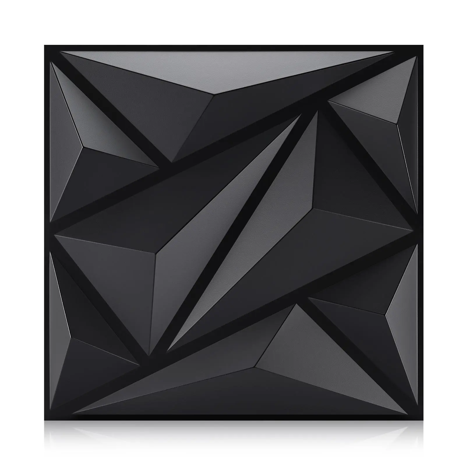 Aadesh 3D Wall Panel (Includes Mounting Tape), Interior Wall Decor, Geometric Wallpaper, Diagonal Diamond Textured Pattern for Living Room, Bedroom, Hotel, Office, TV Backsplash, Decorative Wall Panel, 11.8 x 11.8 Inches (Approx. 30 x 30 cm)