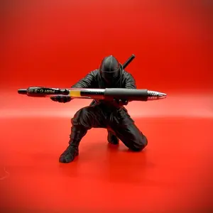 Ninja Pencil Holder: Desktop Decorative Ornament / Pencil Holder / Stationery Organizer / Unique and Creative Desktop Ornament