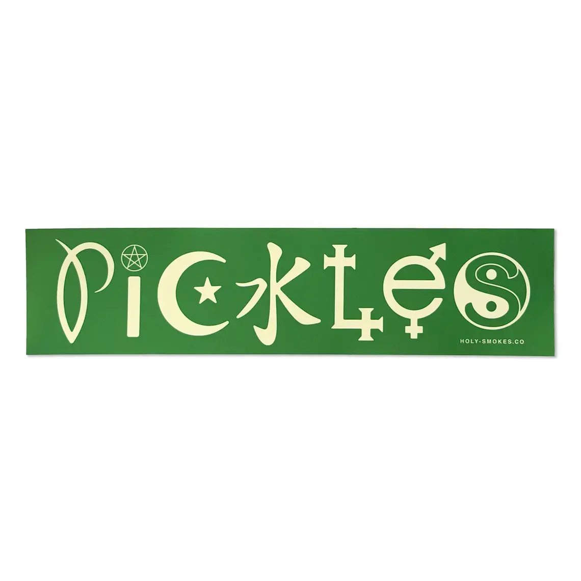 I put this pickles bumper sticker on my car and now people keep laughing car magnet