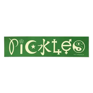 I put this pickles bumper sticker on my car and now people keep laughing car magnet
