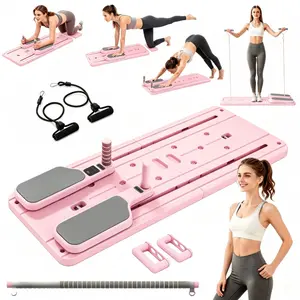 Portable multifunctional 5-in-1 abdominal fitness board, lightweight and space-saving, fitness push-up board, capable of providing comprehensive core muscle training, Pilates training board, specifically designed for abdominal core strength training home