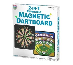 AreYouGame 2-in-1 Reversible Magnetic Dartboard
