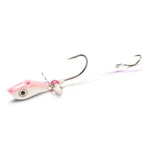 Pink/White Walleye Death Spinner