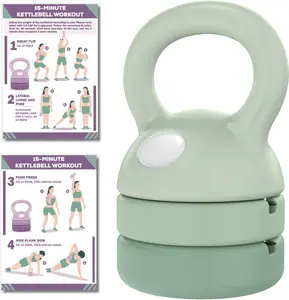 Adjustable Kettlebell | 5 lb - 12 lb | Kettlebells Weights Set for  Gym | Kettle Bell Sets for Women at