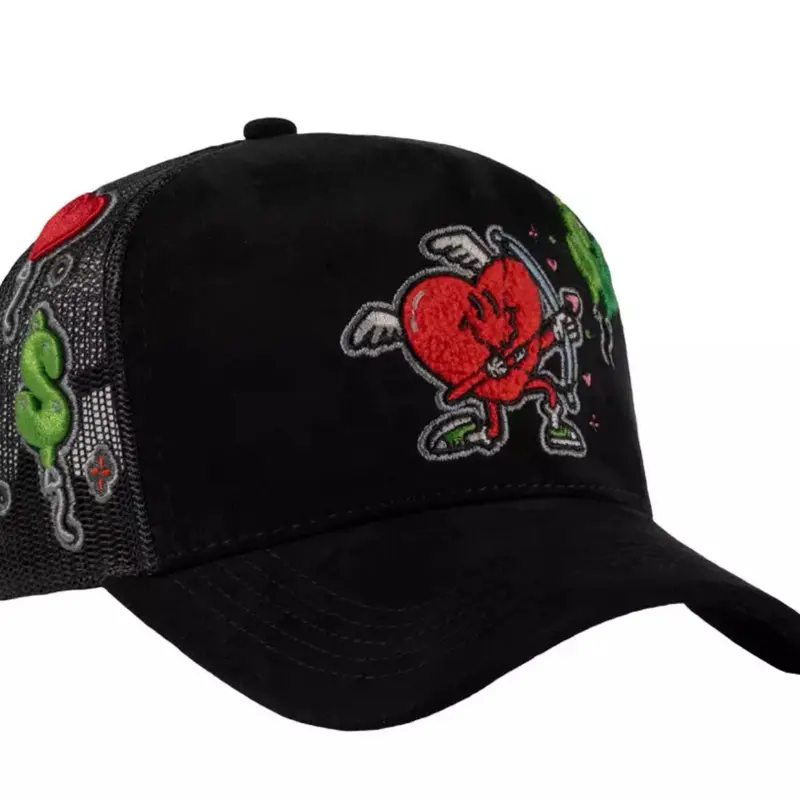 JC HATS BLACK SNAPBACK MONEY LOVE Trucker Caps