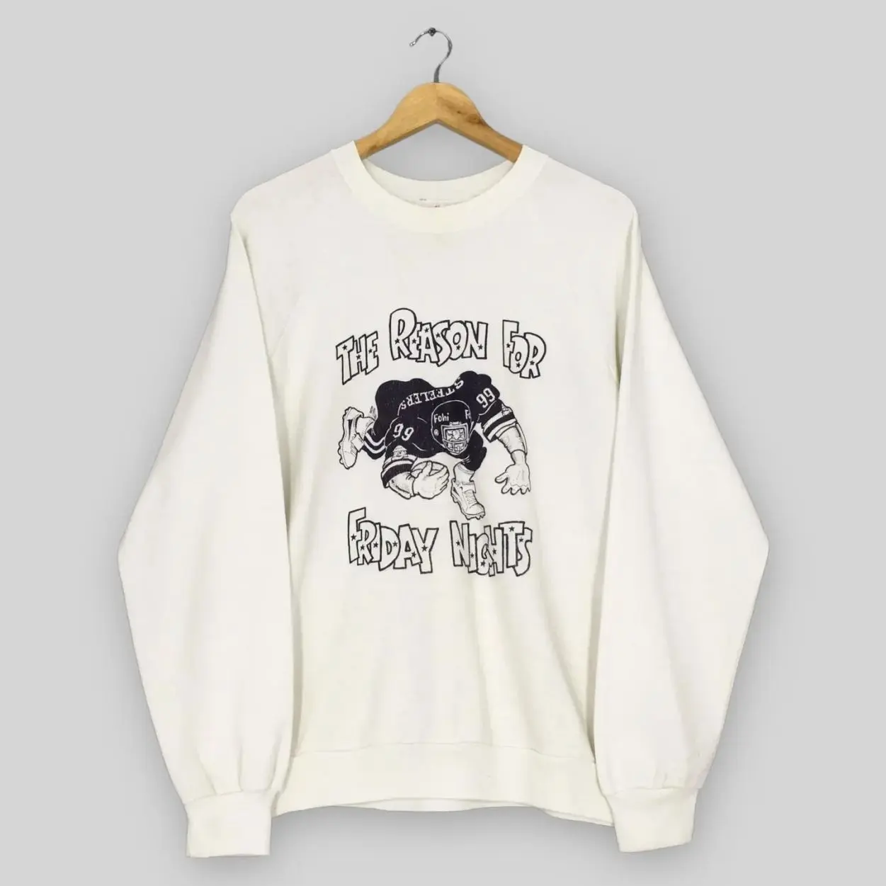 Vintage 80s Pittsburgh Steelers Football Sweatshirt Large Steelers The Reason For Friday Night Sweater Steelers American Football Crewn WRF