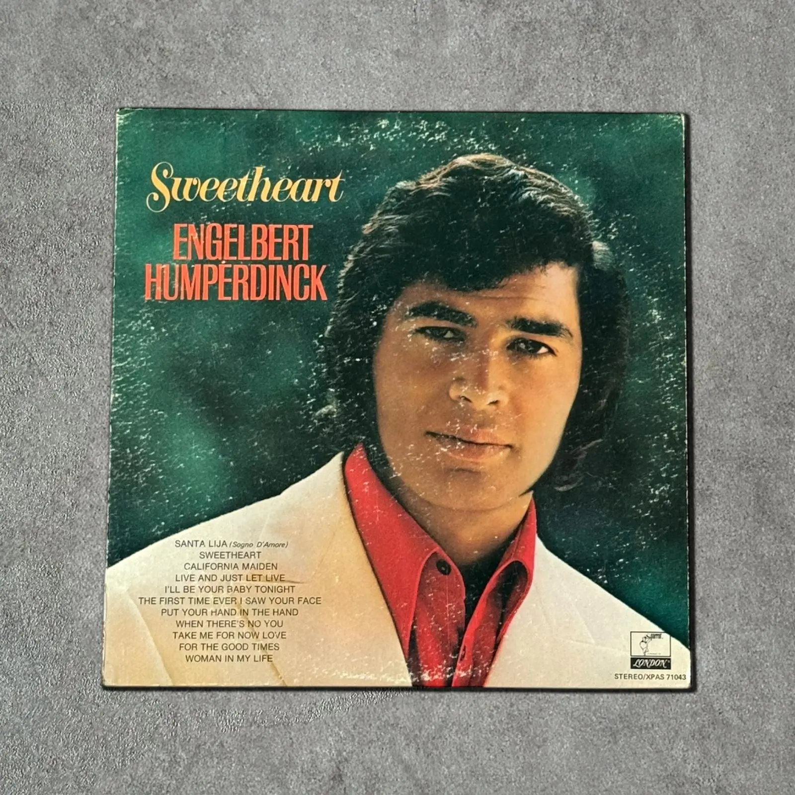 Engelbert Humperdinck “Sweetheart” Vintage Record Vinyl