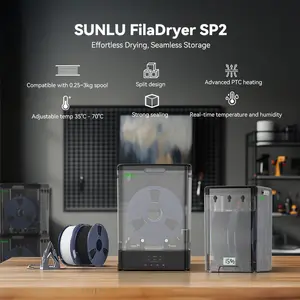SUNLU FilaDryer SP2, 2-in-1 Filament Dryer Combine with Storage Box, Compatible with spool size 1kg×2 or 2kg×1 or 3kg×1
