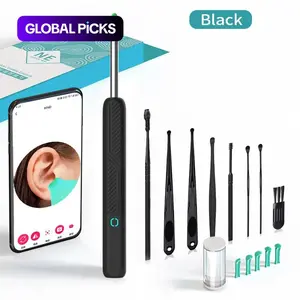 Electric Earwax Removal Tool with Camera, Portable Waterproof Ear Cleaner Camera Ear Cleaning Kit with Type-C Charging, Earwax Remover Set, Ear Pick Set
