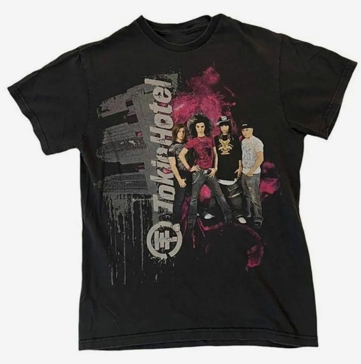2007 Concert Tour Tokio Hotel Band Shirt Classic Black Unisex S-6XL Aesthetic Boho Graphic Tshirt Tee Top Womenswear Streetwear Summer