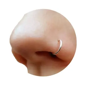 Fake Clip On Nose Ring 20g -  Tiny Faux Piercing Hoop - No Piercing Needed