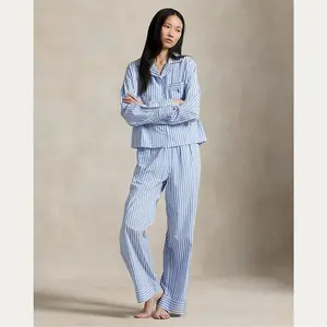 Polo Ralph Lauren - Long-Sleeve Poplin Pajama Set Polo Ralph Lauren - Long-Sleeve Poplin Pajama Set