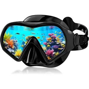 Aegend Snorkel Mask for Adults Youth– Leak-Proof Swim Goggles 180° Panoramic Clear View Anti-Fog Scuba Diving Mask with 1S Underwater Adjustment for Snorkeling, Freediving & Swimming summerwins