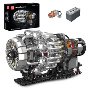 Mould King 10216 Turbine Engine Motor Model Building Block STEM Toy Display 1214 Pcs