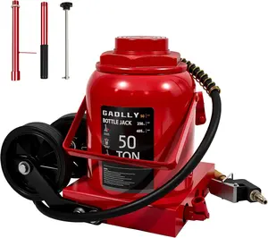 Air Hydraulic Bottle Jack, 50 Ton (110000) lbs Hydraulic Bottle Jack with 10.43''-19.88'' Lifting Range & Manual Hand Pump, for Pickup, Truck, RV, Auto Repair