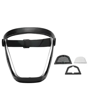 Full Face Clear Mask with Adjustable Buckle – Reusable, Heat-Resistant Protective Mask for Work, Outdoors, Garage & Kitchen