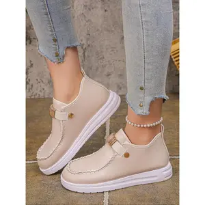 Women’s Comfortable Slip-On Shoes, Breathable Low-Top Moccasins with Arch Support, Perfect for Walking & Driving