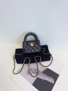 Pre-owned CHANEL Leather Messenger Bags Preloved mini kelly Bag 2024year 12.5*8*4cm 118265