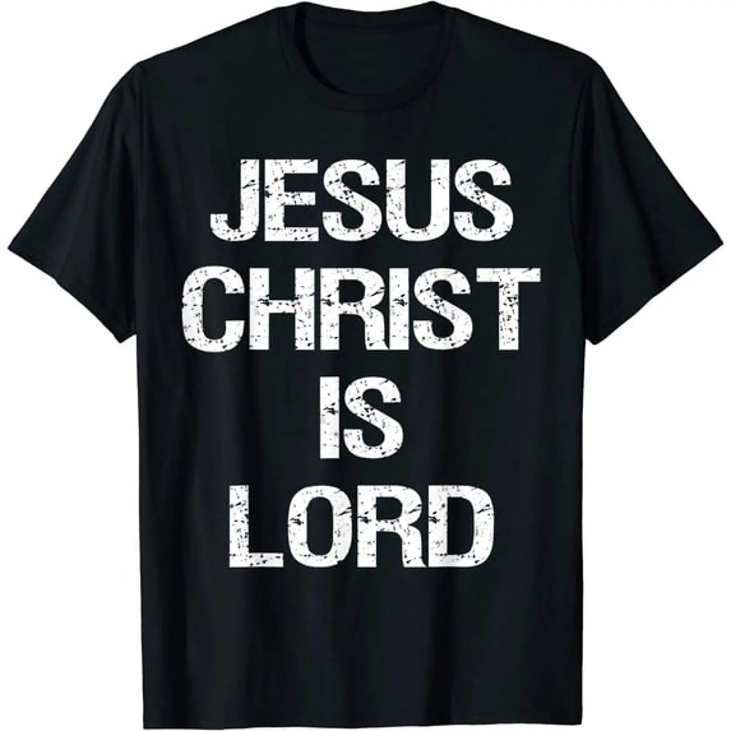 Women's Jesus T-Shirt - Crew Neck, Short Sleeves, Slim-Fit, Jesus Christ Is Lord Religious Theme Apparel for Spiritual Devotion